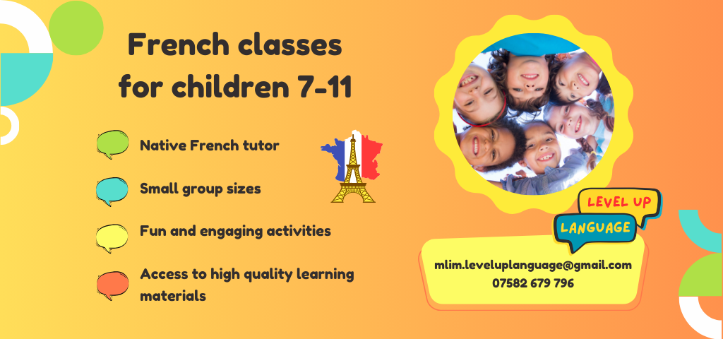 French classes for children 7-11 — Native French tutor, small group sizes, fun and engaging activities, access to high quality learning materials